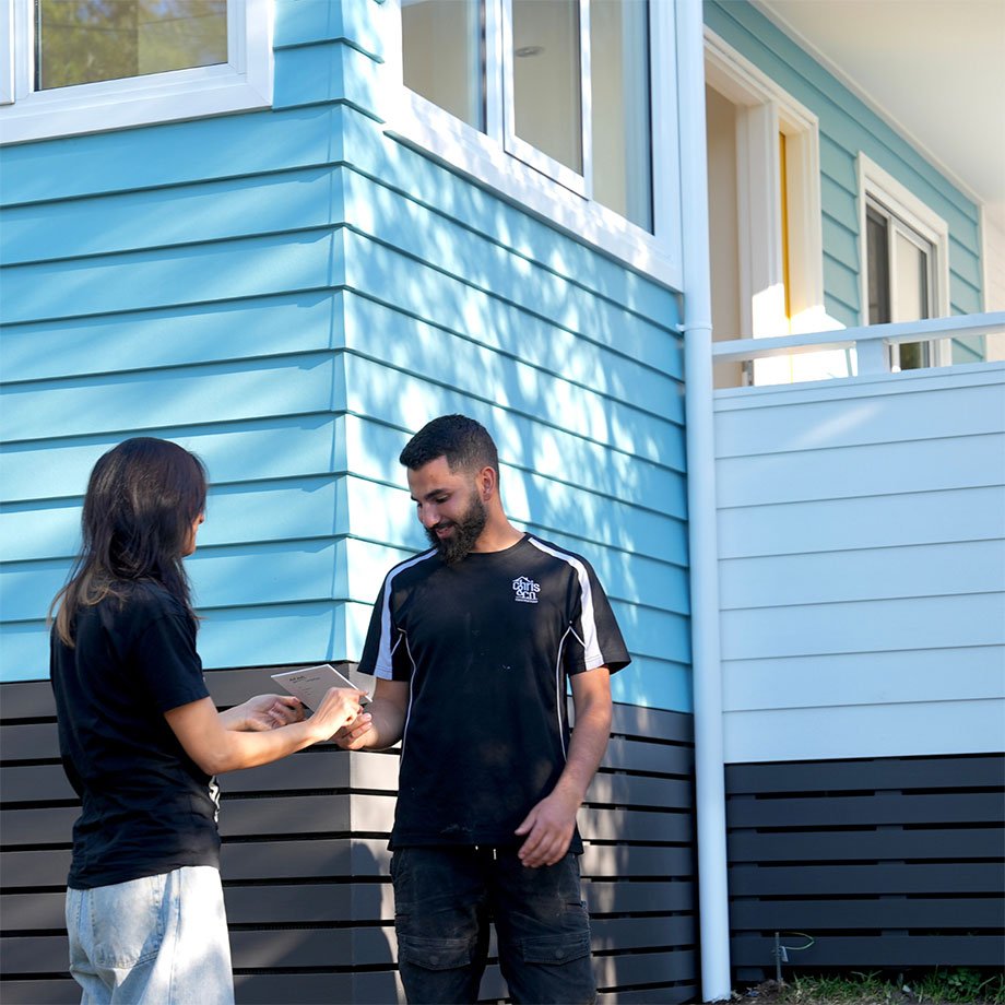 office with patterns and colorful elements.